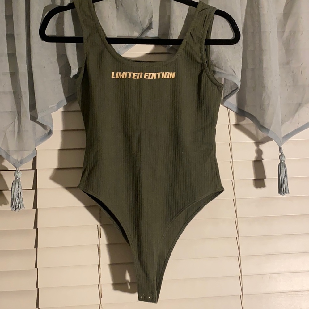 green bodysuit